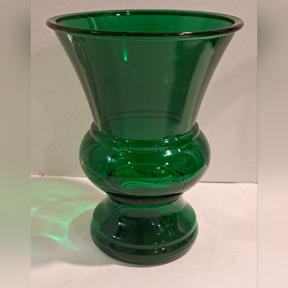 Vintage 1960's Napco Emerald Green Vase Large Flower Vase Floral Display